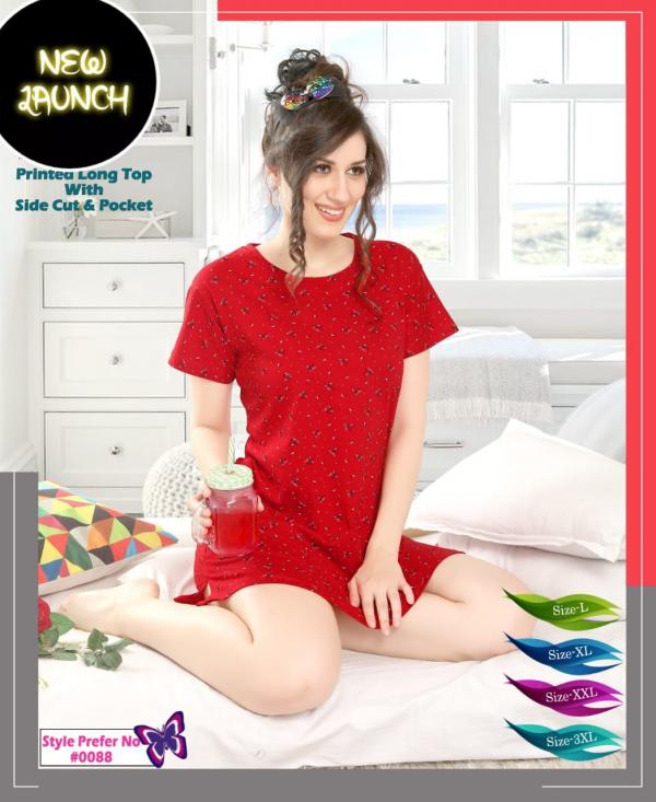 Trendy  Summer Special  0088 Hosiery Cotton Night Wear Collection